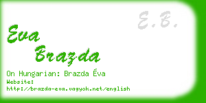 eva brazda business card