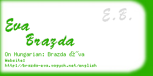 eva brazda business card